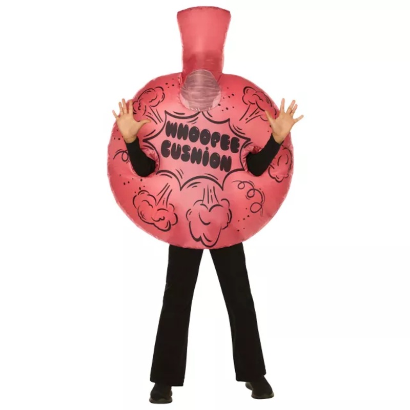 Kids Whoopee Cushion Inflatable Costume PINK BOYS S/M