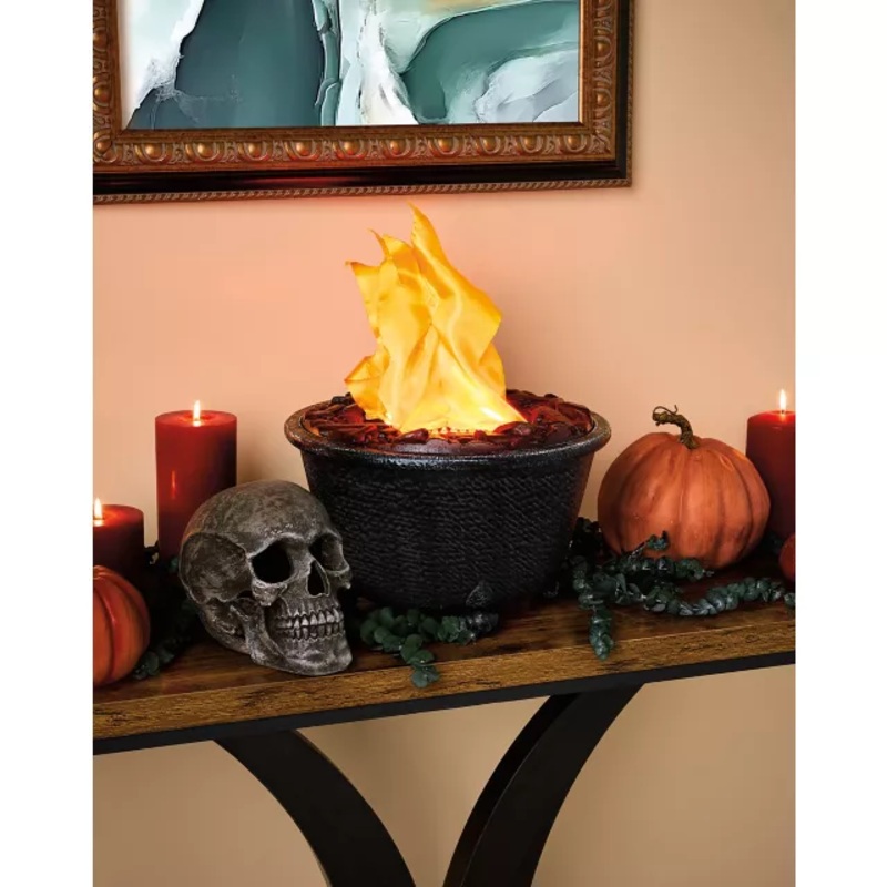 Light-Up Flaming Cauldron MULTI-COLOR