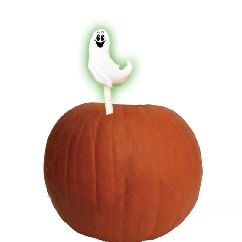 Light-Up Ghost Pumpkin Stake MULTI-COLOR