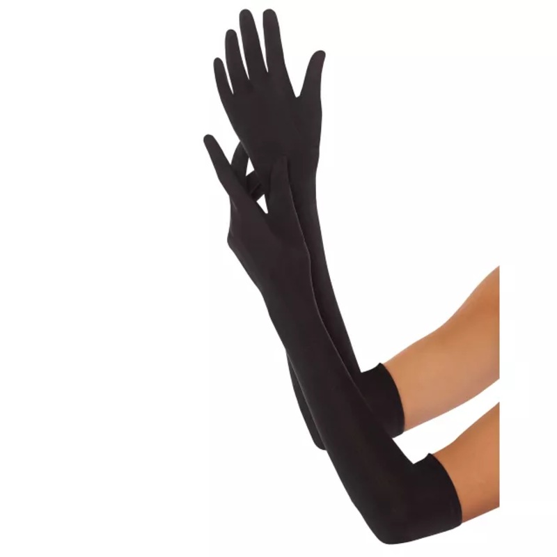 Long Black Gloves BLACK ONE SIZE FITS MOST