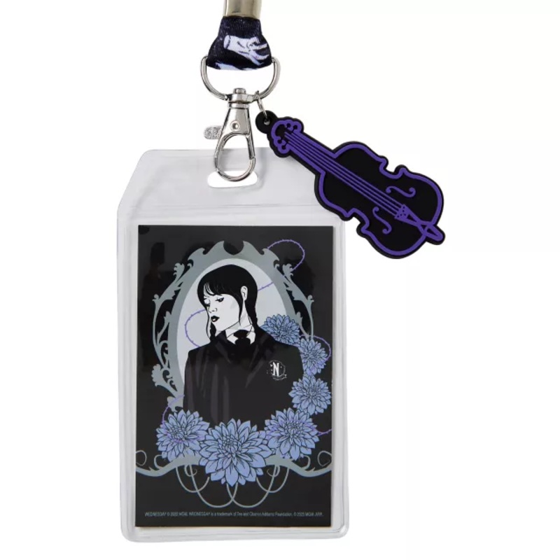 Wednesday Addams Lanyard - The Addams Family BLACK / MULTI