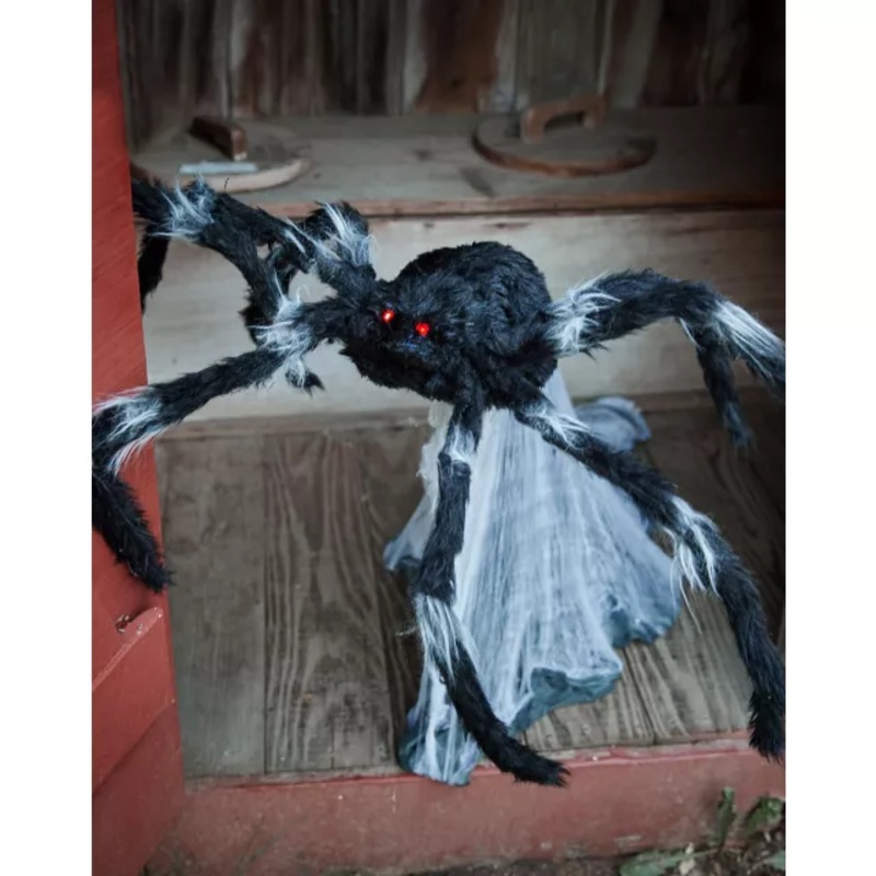 21 In LED Black Jumping Spider Animatronic BLACK No Size