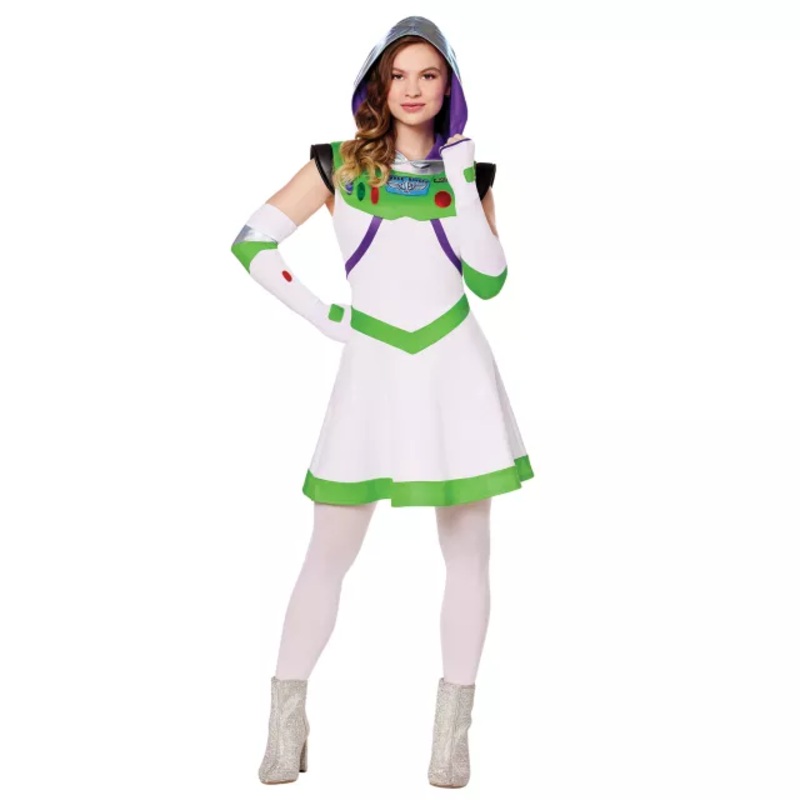 Adult Buzz Lightyear Dress Costume - Toy Story WHITE ADULT EX SMALL