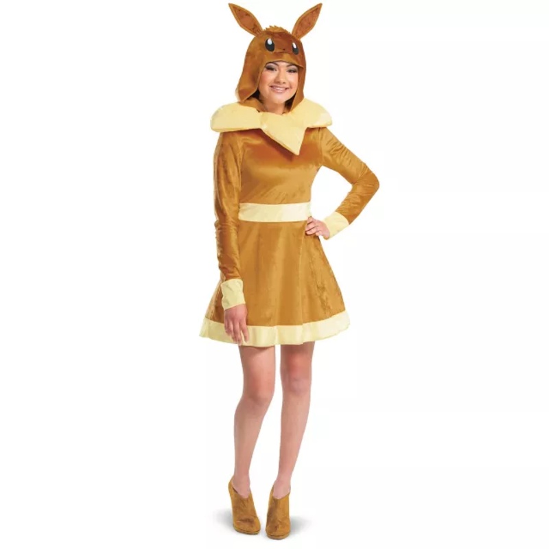 Adult Eevee Dress Costume - Pokmon BROWN ADULT SMALL