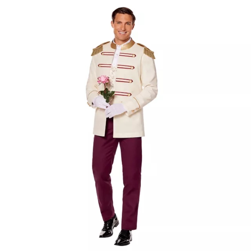 Adult Fairy Tale Prince Jacket WHITE ADULT MEDIUM