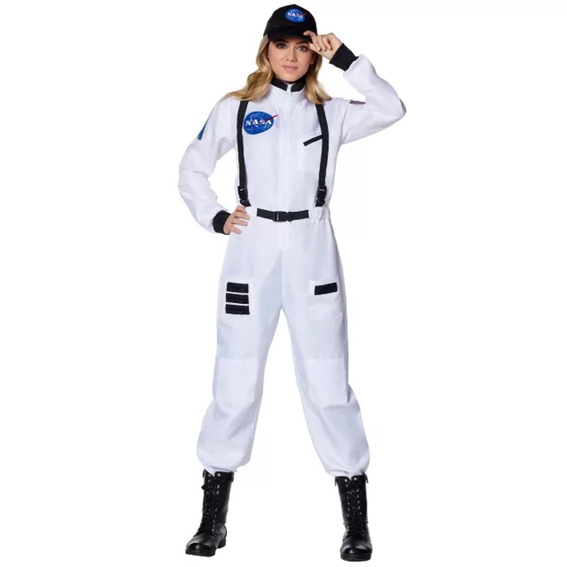 Adult NASA Space Walker Costume WHITE ADULT SMALL