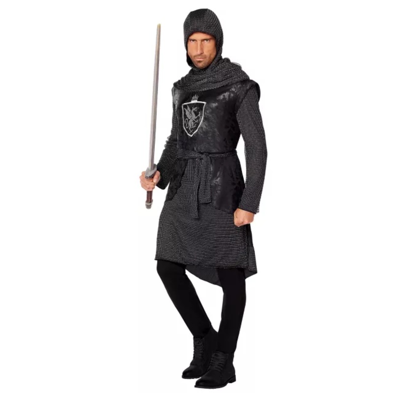 Adult Noble Knight Costume BLACK ADULT SMALL