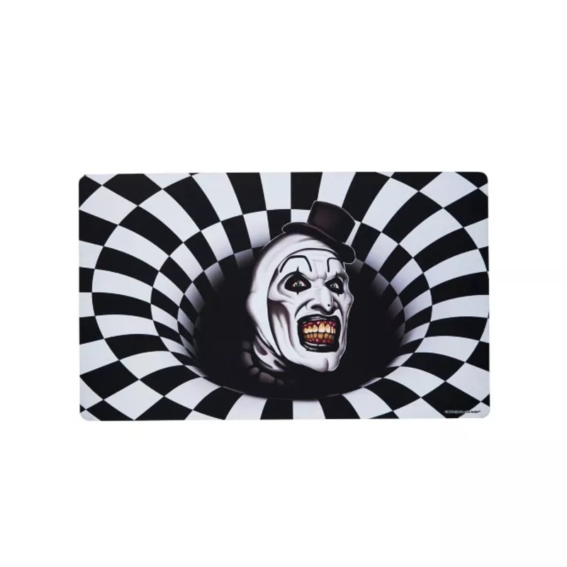 Art the Clown Head Doormat - Terrifier BLACK AND WHITE