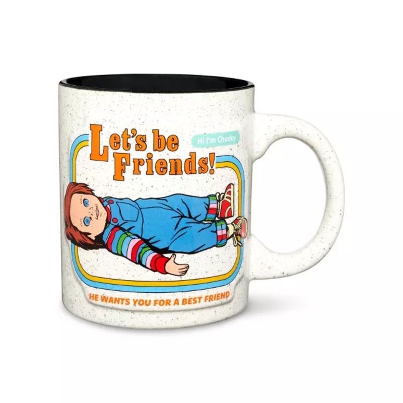Chucky Let's Be Friends Coffee Mug - 20 oz. WHITE 20 OUNCE