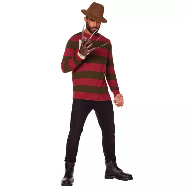 Freddy Krueger Sweater - A Nightmare on Elm Street RED GREEN ADULT EX SMALL