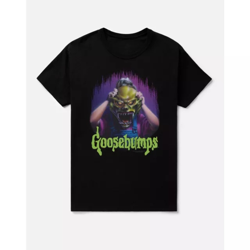Goosebumps Mask T Shirt BLACK ADULT MEDIUM