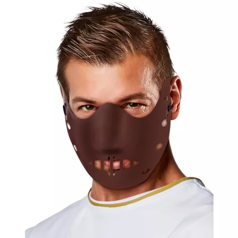 Hannibal Lecter Half Mask - The Silence of the Lambs BROWN ONE SIZE FITS MOST