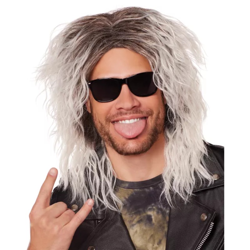Icy Rocker Wig GRAY ONE SIZE FITS MOST