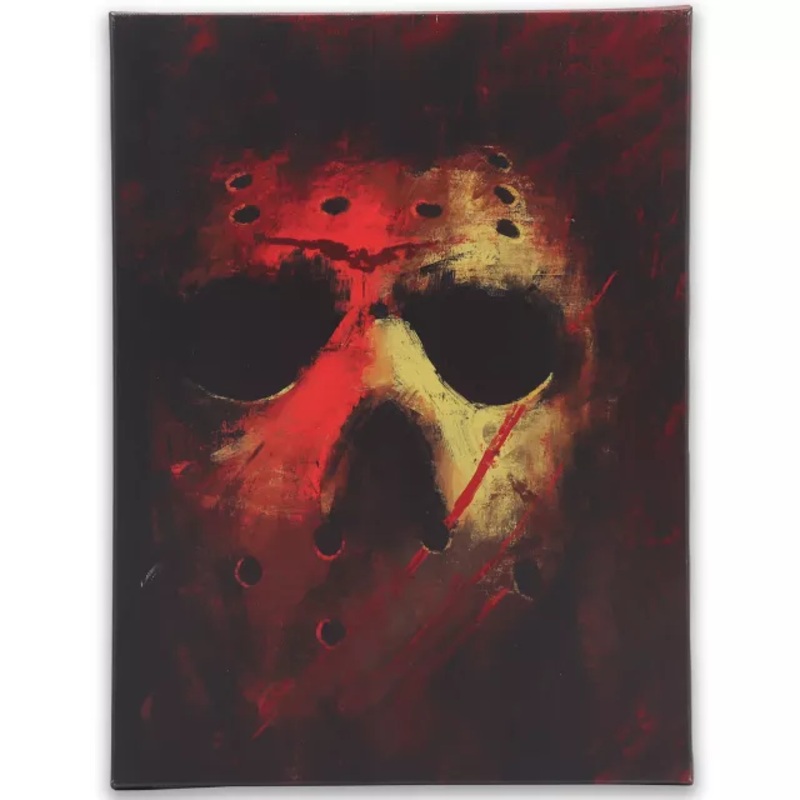 Jason Voorhees Mask Canvas - Friday the 13th MULTI-COLOR 16 INCH