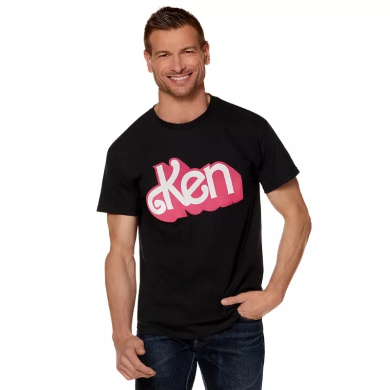 Ken T Shirt - Barbie the Movie BLACK ADULT SMALL