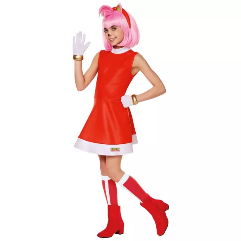 Kids Amy Rose Costume - Sonic the Hedgehog RED CHILD EXTRA SM