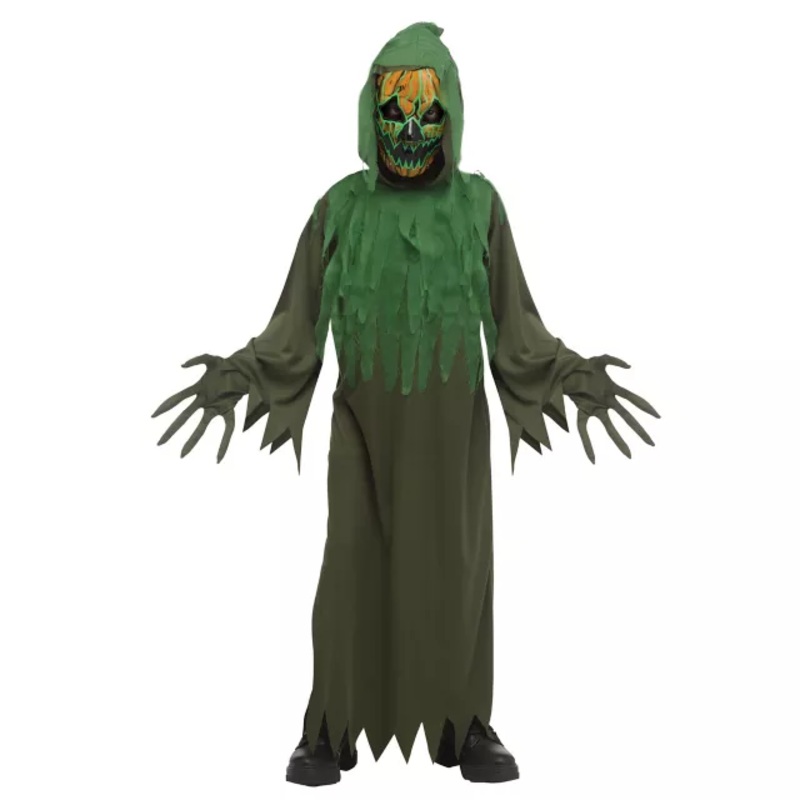 Kids Electro Pumpkin Scarecrow Costume MULTI-COLOR CHILD MEDIUM