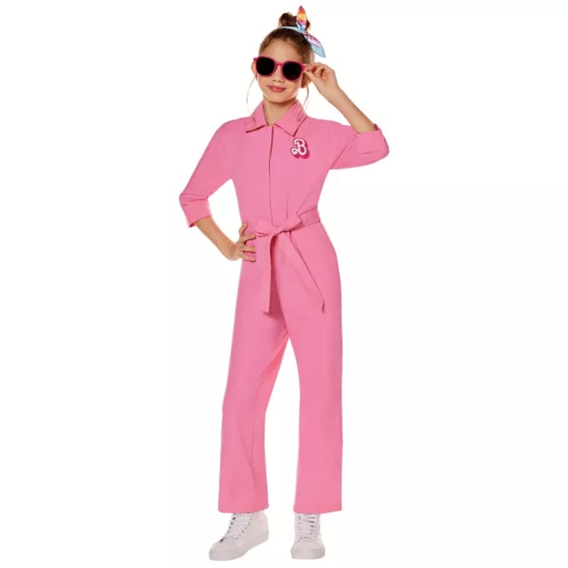 Kids Pink Power Jumpsuit - Barbie the Movie PINK CHILD EXTRA SM