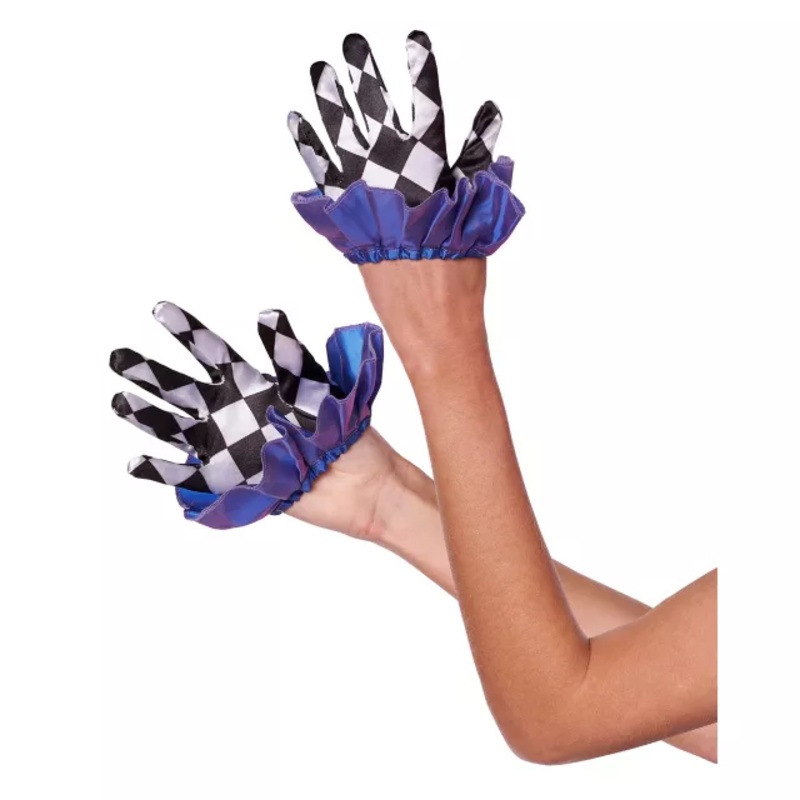 Ruffle Clown Gloves MULTI-COLOR ONE SIZE FITS MOST