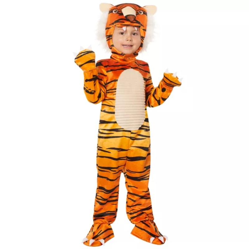 Toddler Faux Fur Tiger Costume ORANGE 2T