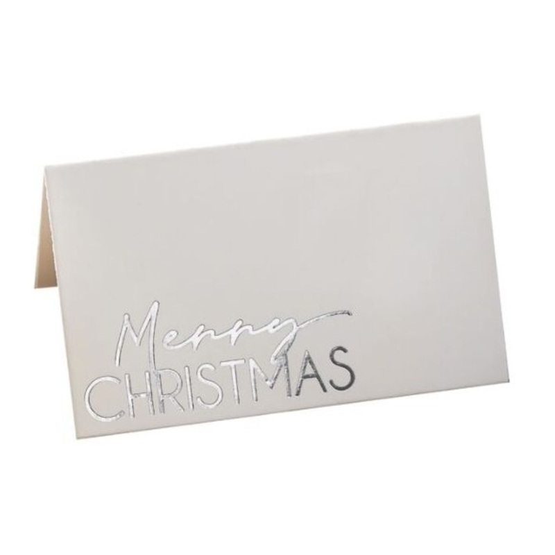 10 Merry and Bright place cards 8 x 6.5cm