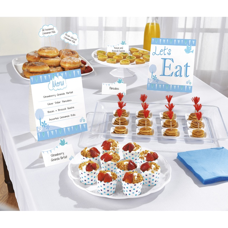 12-piece buffet set communion blue