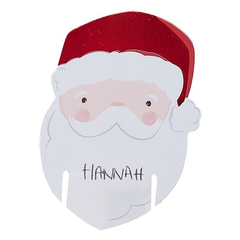 12 Santa Drinks Place Cards