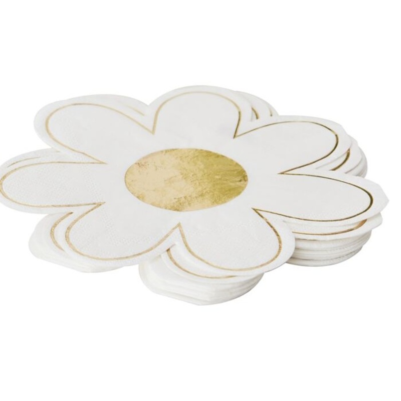 16 Easter brunch flowers napkin 16cm