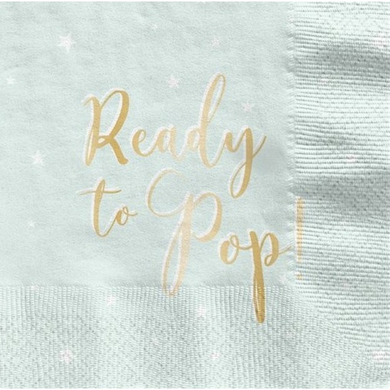 16 Ready to Pop napkins 33cm