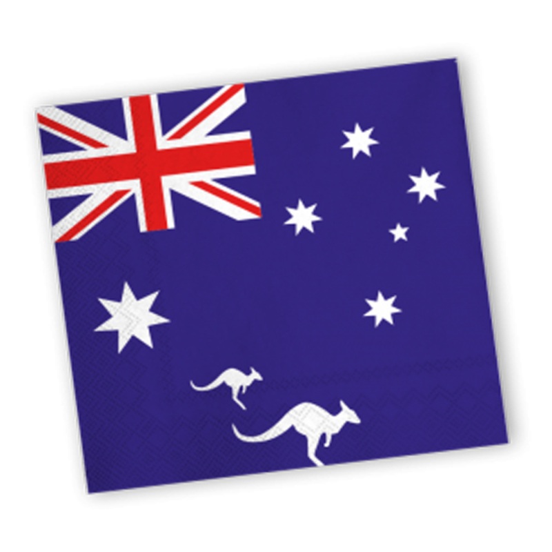 20 Australia Down Under napkins 33cm