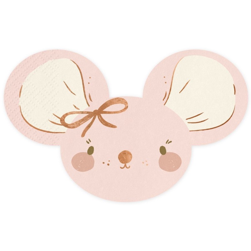 20 Mouse Tilda napkins 16cm