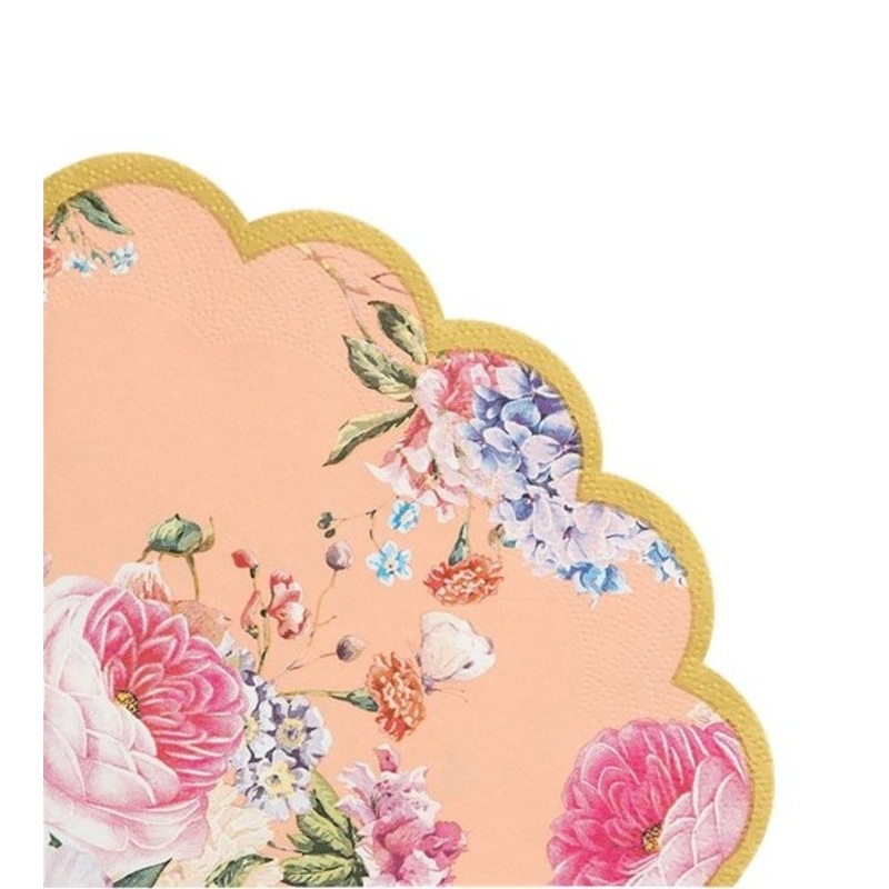 20 Vintage Romantic Flower Napkins