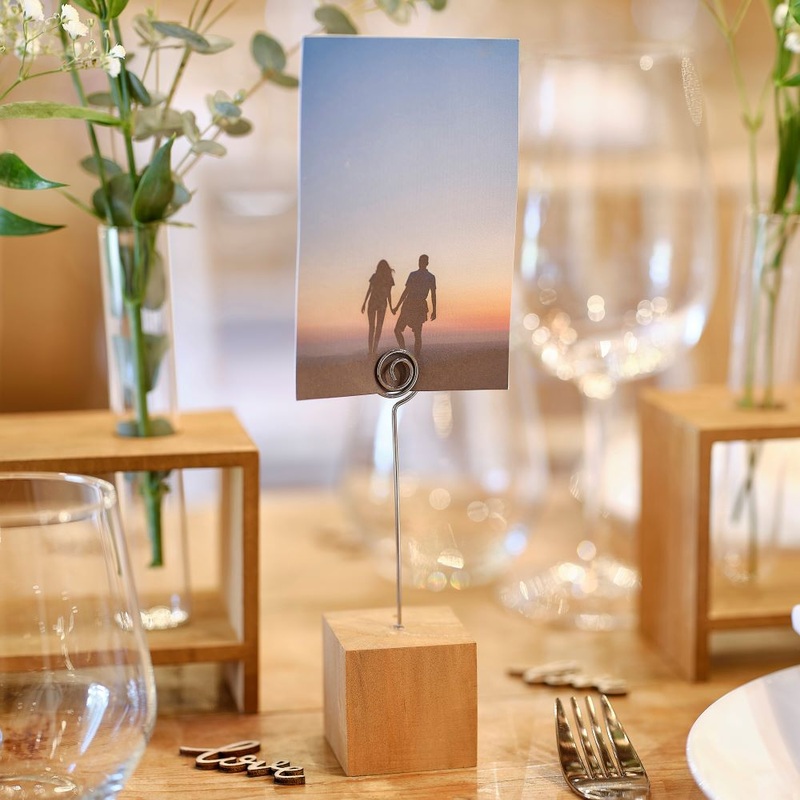4 place card holders Rustic Romance