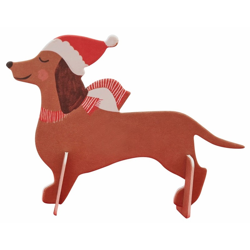 6 Sausage Dog place cards