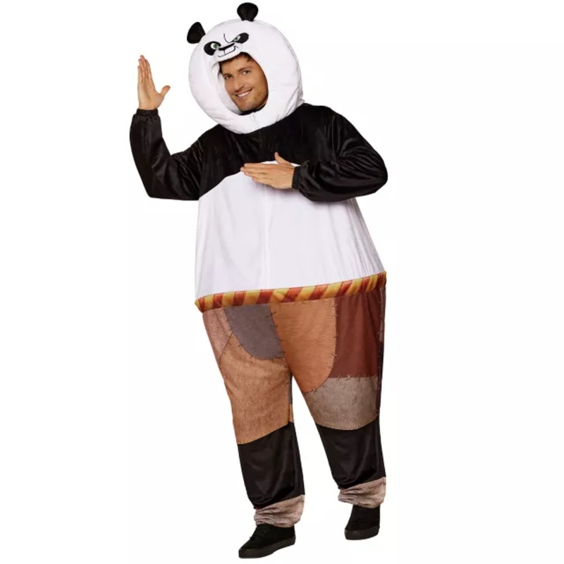 Adult Po Plus Size Costume - Kung Fu Panda WHITE - MULTI 2X