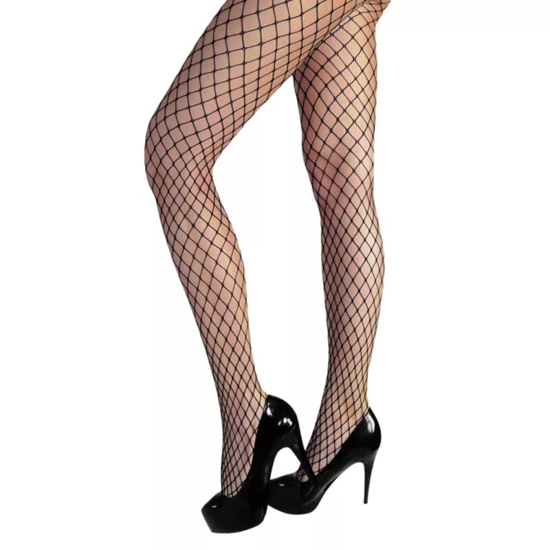 Black Fishnet Stockings BLACK PLUS SIZE