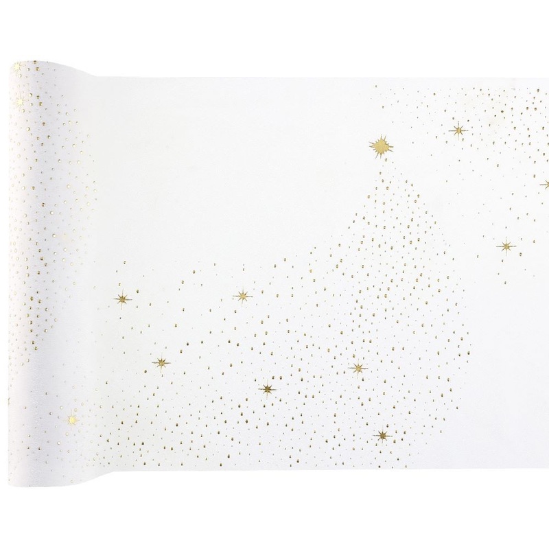 Christmas table runner shiny 2.5m x 27cm