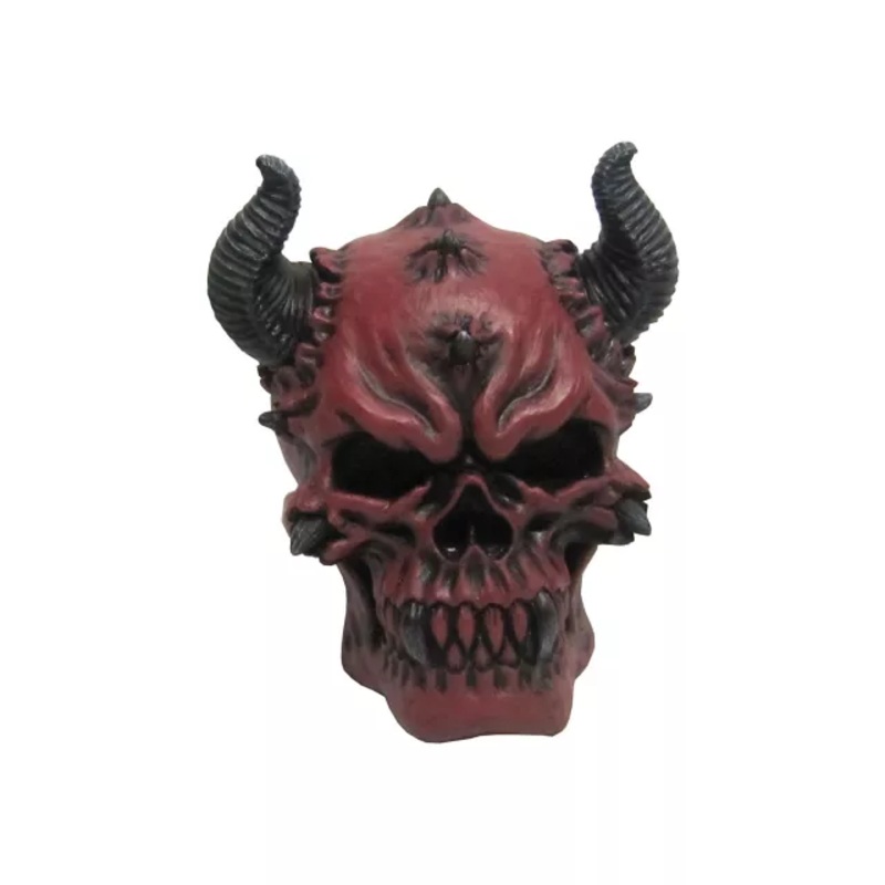 Demon Skull Decoration RED