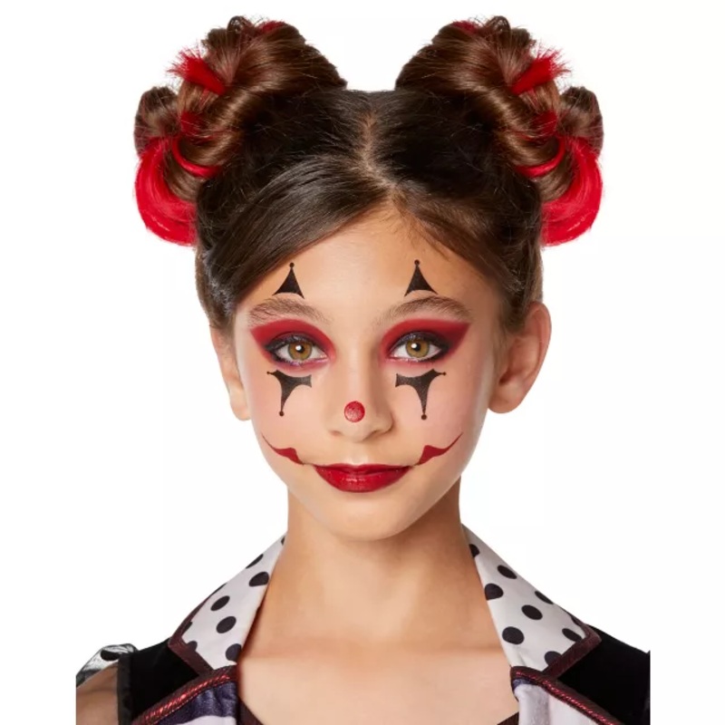 Killer Clown Makeup Kit BLACK AND RED No Size
