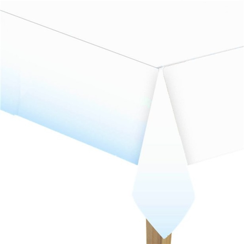 Paper tablecloth blue shimmer