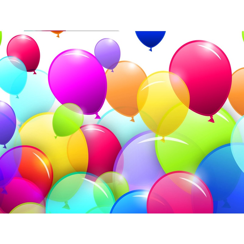 Rising Balloon Party tablecloth 1.8 x 1.2m