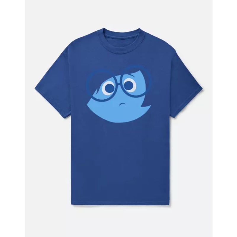 Sadness T Shirt - Inside Out 2 BLUE ADULT SMALL