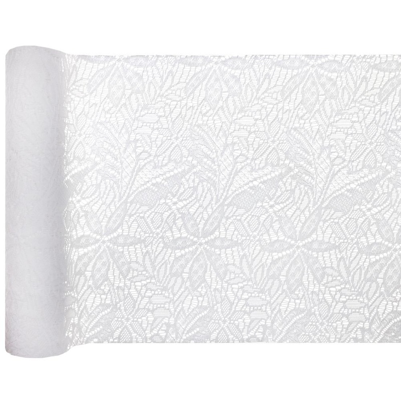 Table runner flowers lace 5 x 26cm