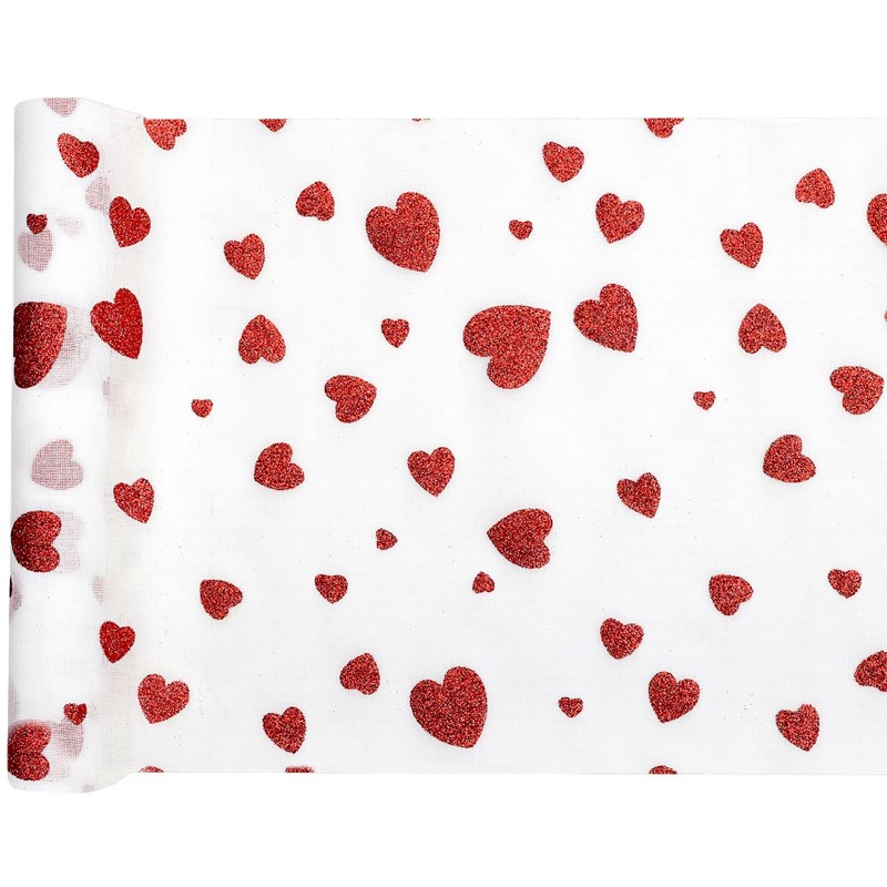 Table runner Liebesglanz 28cm x 3m