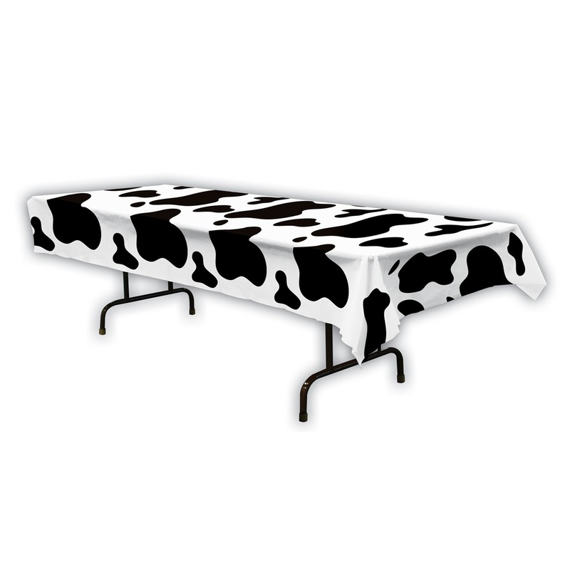 Tablecloth cow stain pattern 137x274cm