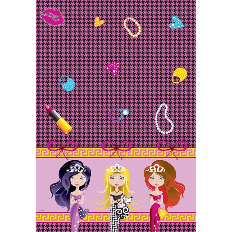 Tablecloth Glam Girls Stars 1.3 x 1.8m