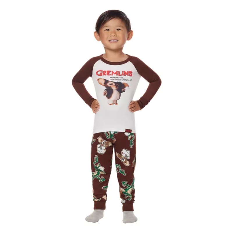 Toddler Gizmo Pajama Set - Gremlins WHITE AND BROWN 2T