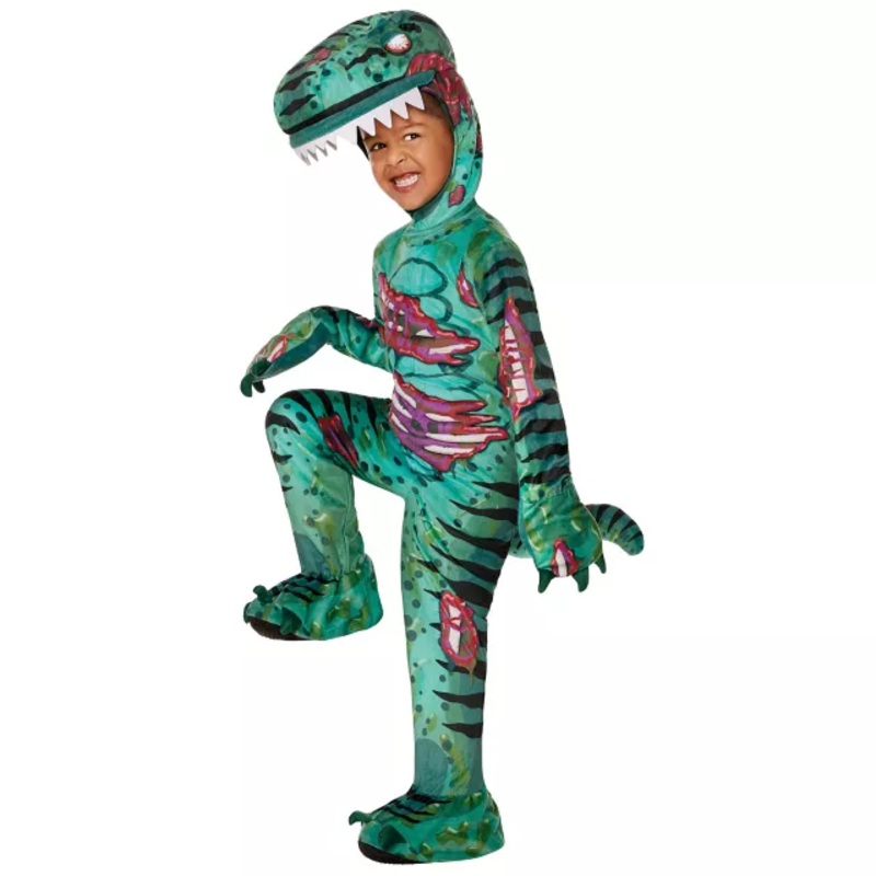 Toddler Zombie Dinosaur Costume GREEN 2T