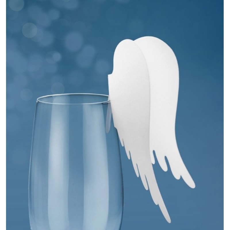 10 angel wings place cards