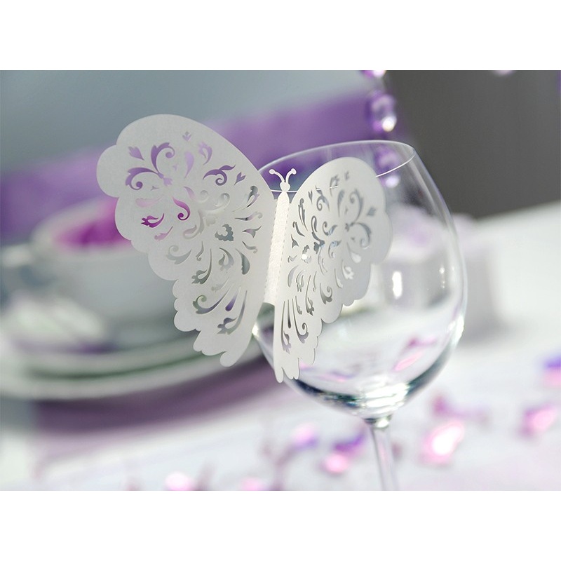 10 butterflies in the stomach glass decoration